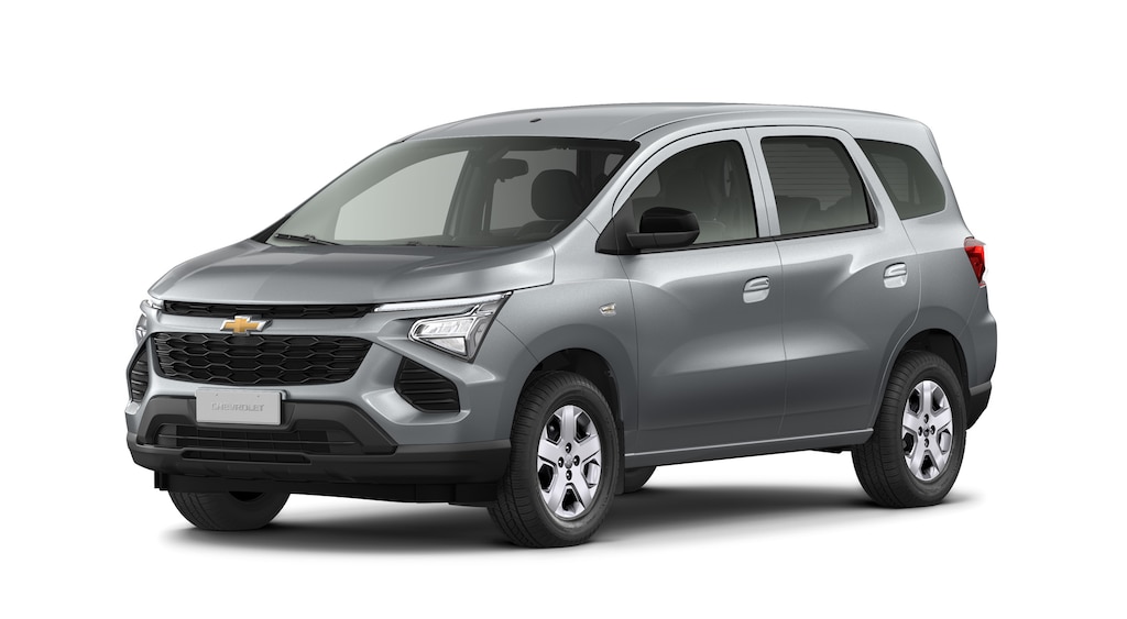 Conheça o novo Chevrolet Spin 2027 na versão 1.8 AT e na cor Prata Shark