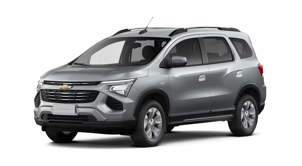 Conheça o novo Chevrolet Spin 2027 na versão LTZ, com 5 lugares e na cor Prata Shark